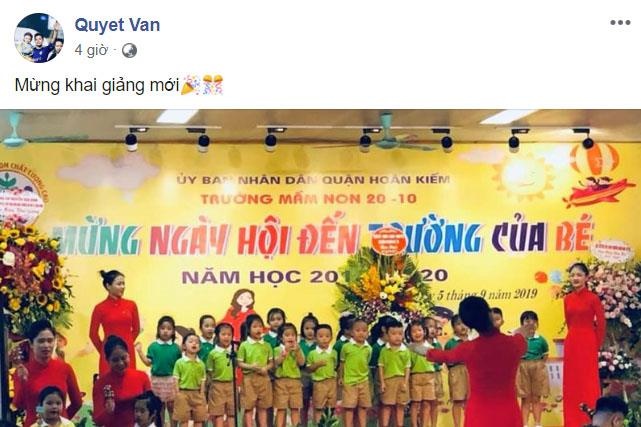 Văn Quyết đưa đi khai giảng cùng con trai ảnh 1 Van Quyet dua di khai giang cung con trai anh 1