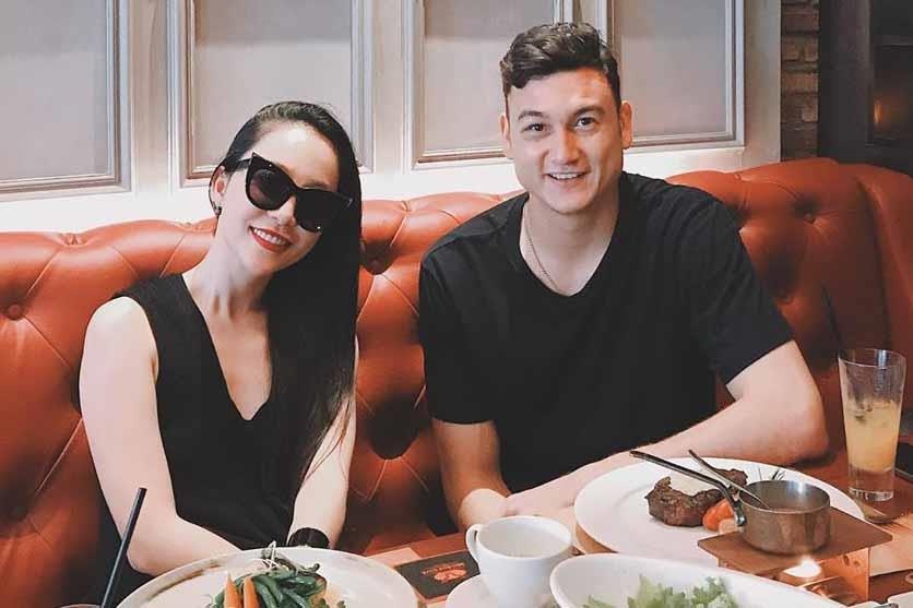 Van Lam di an trua cung dien vien mua Linh Nga hinh anh