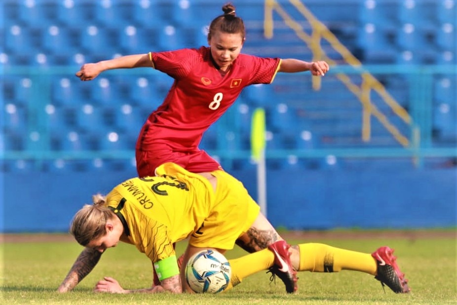 Tuyen nu Viet Nam tranh ve toi Olympic voi Australia hinh anh