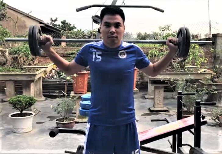 Duc Huy, Thanh Chung tu tap luyen trong thoi gian gian cach xa hoi hinh anh