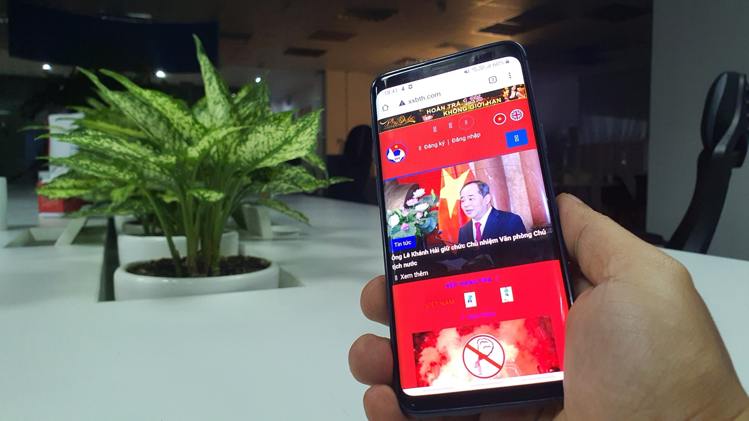 Website VFF bi gia mao hinh anh