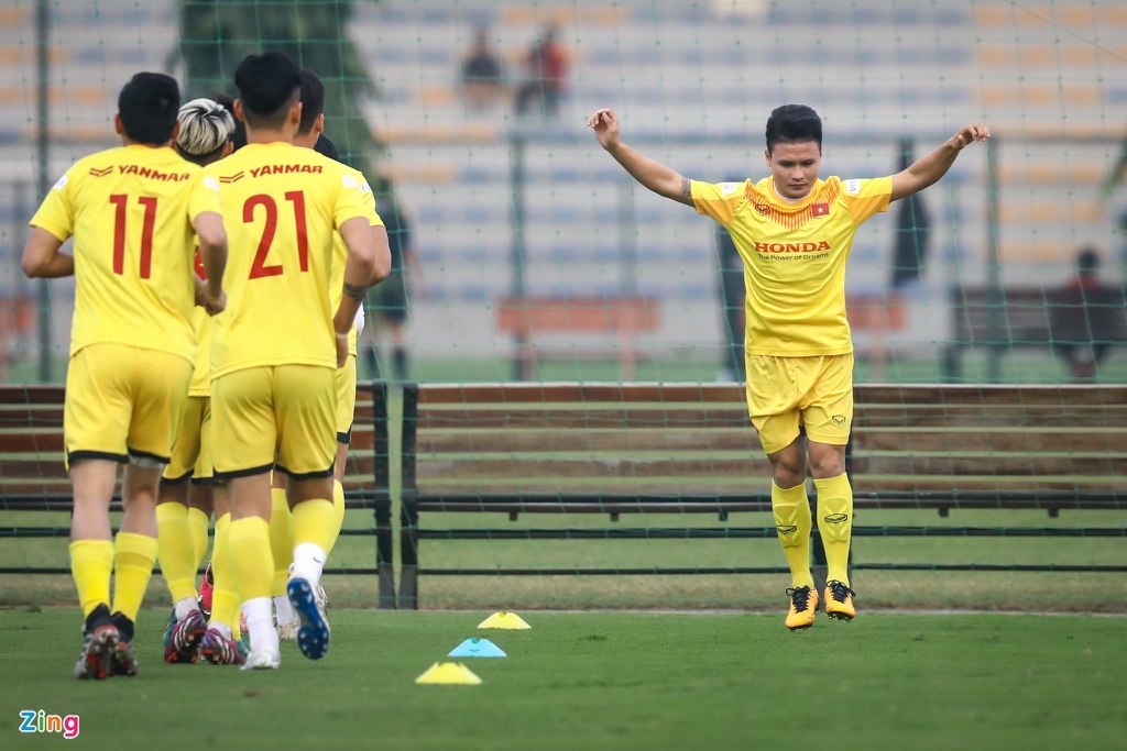 Doi tuyen Viet Nam huy tap huan tai Binh Dinh anh 1