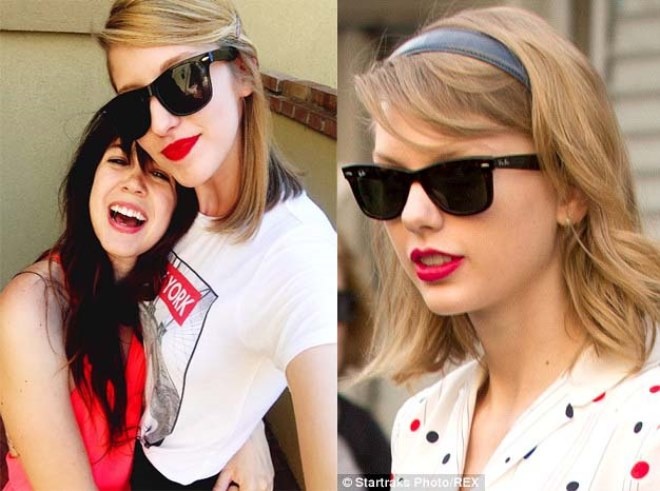 Co gai bong dung noi tieng vi giong het Taylor Swift hinh anh