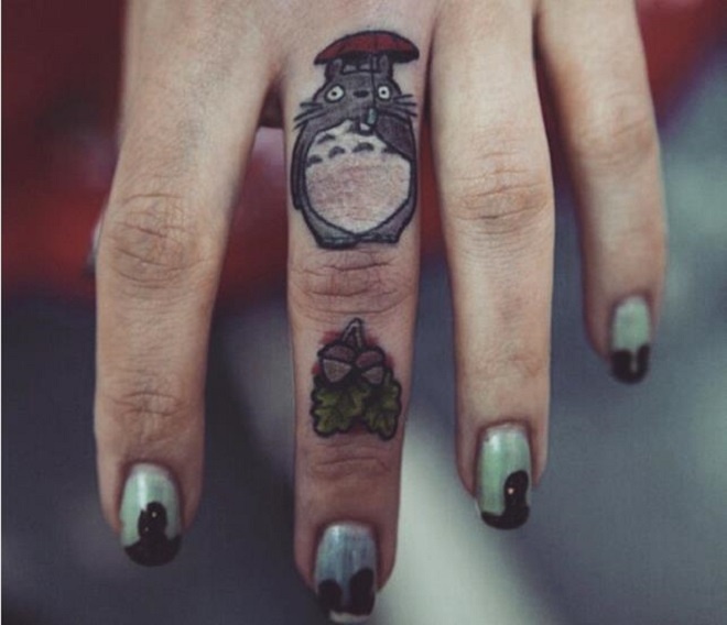 Những ai mê hoạt hình không thể bỏ qua hình Totoro dễ thương này.