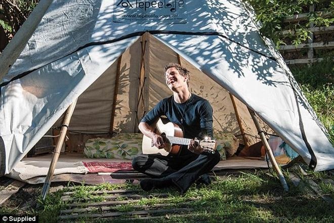 Ngôi lều nơi Marten thường ngủ.