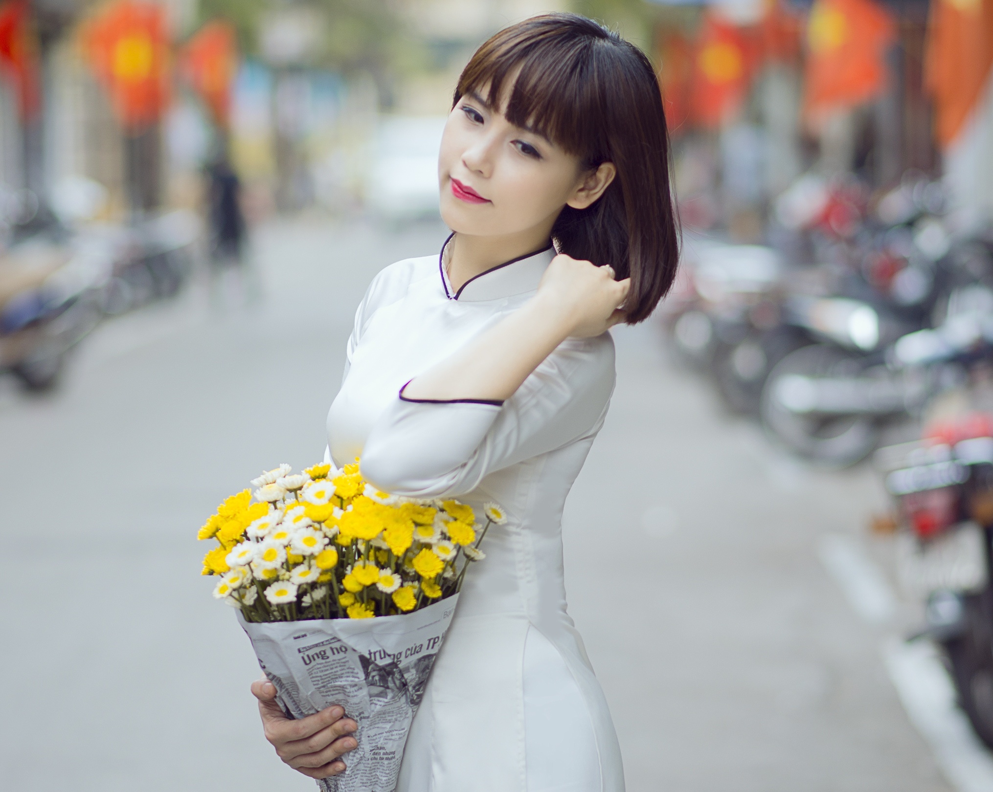 Bức ảnh nghệ thuật của chị Thanh do chính chồng mình lên