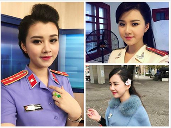 Cộng đồng mạng chia sẻ loạt ảnh của một nữ công an diện đồng phục ngành với gương mặt xinh như hot girl.