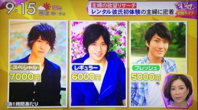 Dich vu thue ban trai o Nhat hinh anh