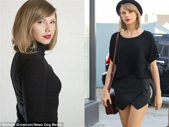 Sự giống nhau giữa Rose (trái) và Taylor Swift (phải).