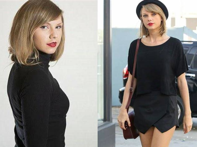 9X kiem bon tien nho co ve ngoai giong het Taylor Swift hinh anh