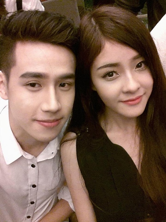 Hình ảnh thân thiết của Phương Tâm và Thịnh Nguyễn. Ảnh: NVCC