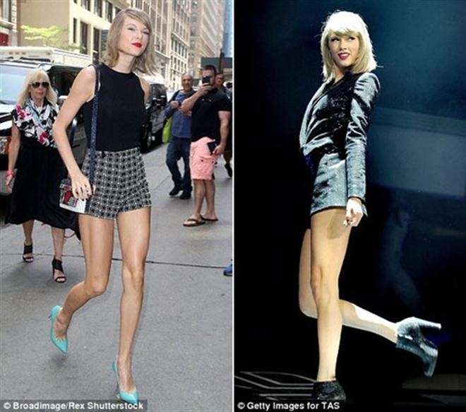 Taylor Swift rất được giới trẻ Trung Quốc yêu mến. Có lẽ cũng vì thế mà “Chân của bạn có thể dài qua bao nhiêu người?” đang được hưởng ứng “nhiệt tình”.