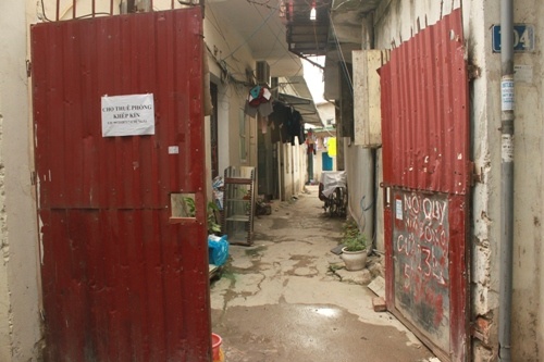 Dãy nhà trọ sinh viên.