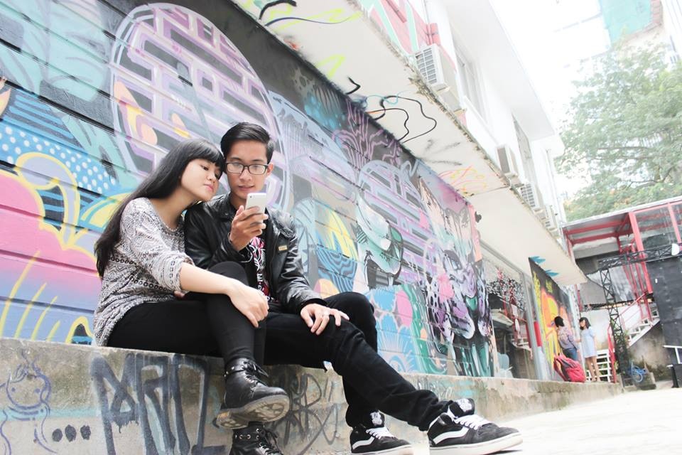 Khoảnh khắc hạnh phúc của cặp đôi được nhiều bạn trẻ yêu mến.