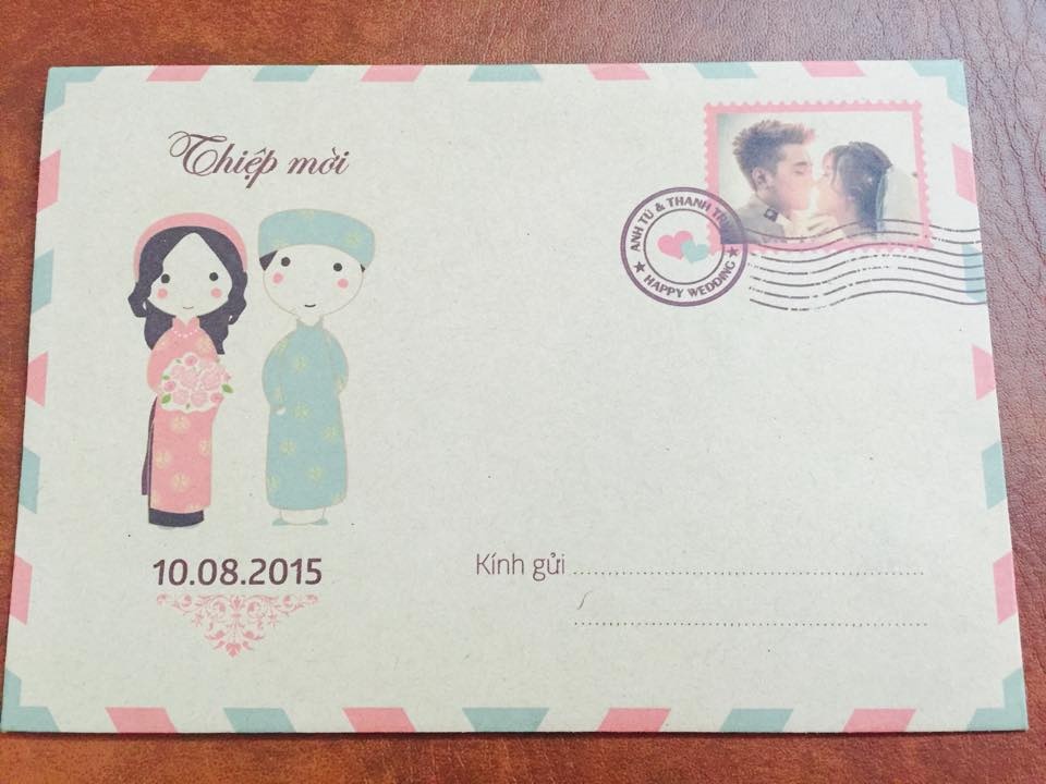 Phong thư chắp cánh cho tình yêu của đôi bạn trẻ. Ảnh: NVCC