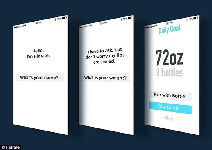 Ngoài phát sáng, các ứng dụng cũng sẽ gửi thông báo đến điện thoại của bạn cập nhật những thay đổi trong sức khỏe, hay lượng nước cơ thể. Chẳng hạn như: 