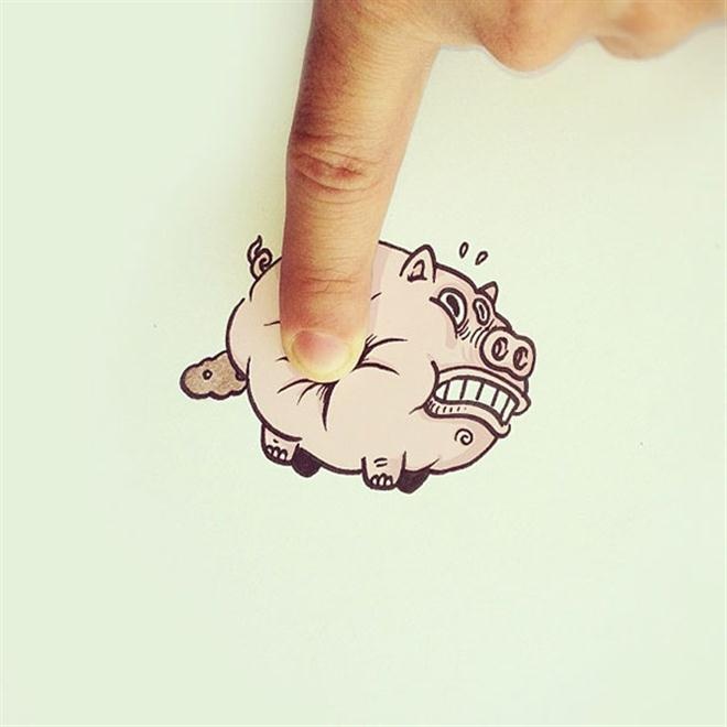 Chú heo bị chèn ép