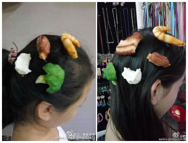 Gioi tre Trung Quoc ro mot bay do an tren toc hinh anh