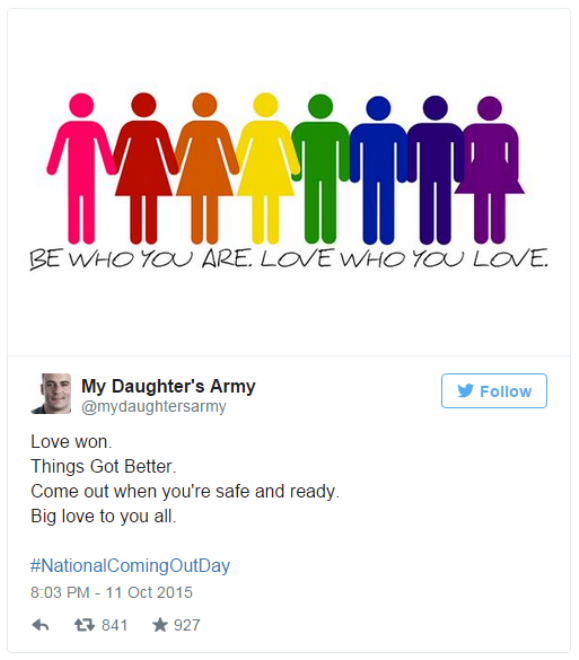 Hãy là chính mình, yêu người mình yêu.