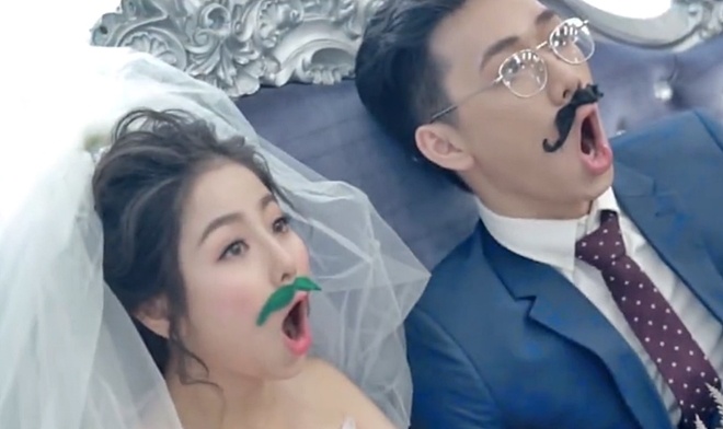 Clip hau truong chup anh cuoi dang yeu cua Ba Duy va Nam Thuong hinh anh