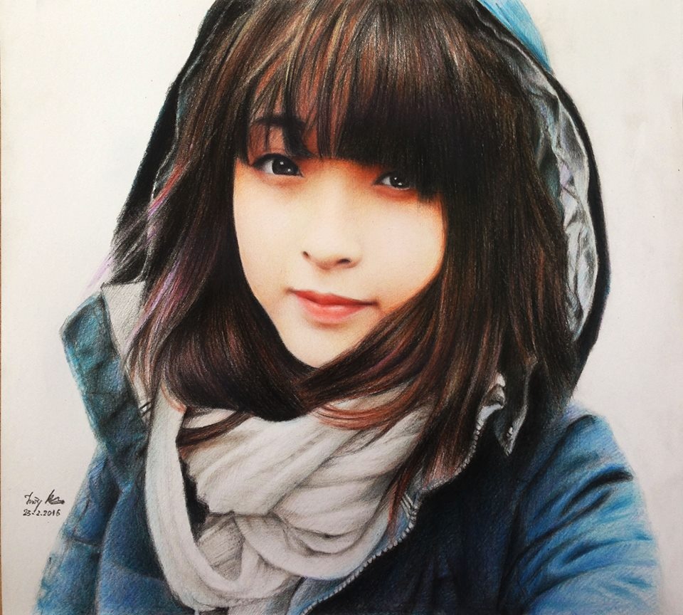 ve tranh chi mau anh 5