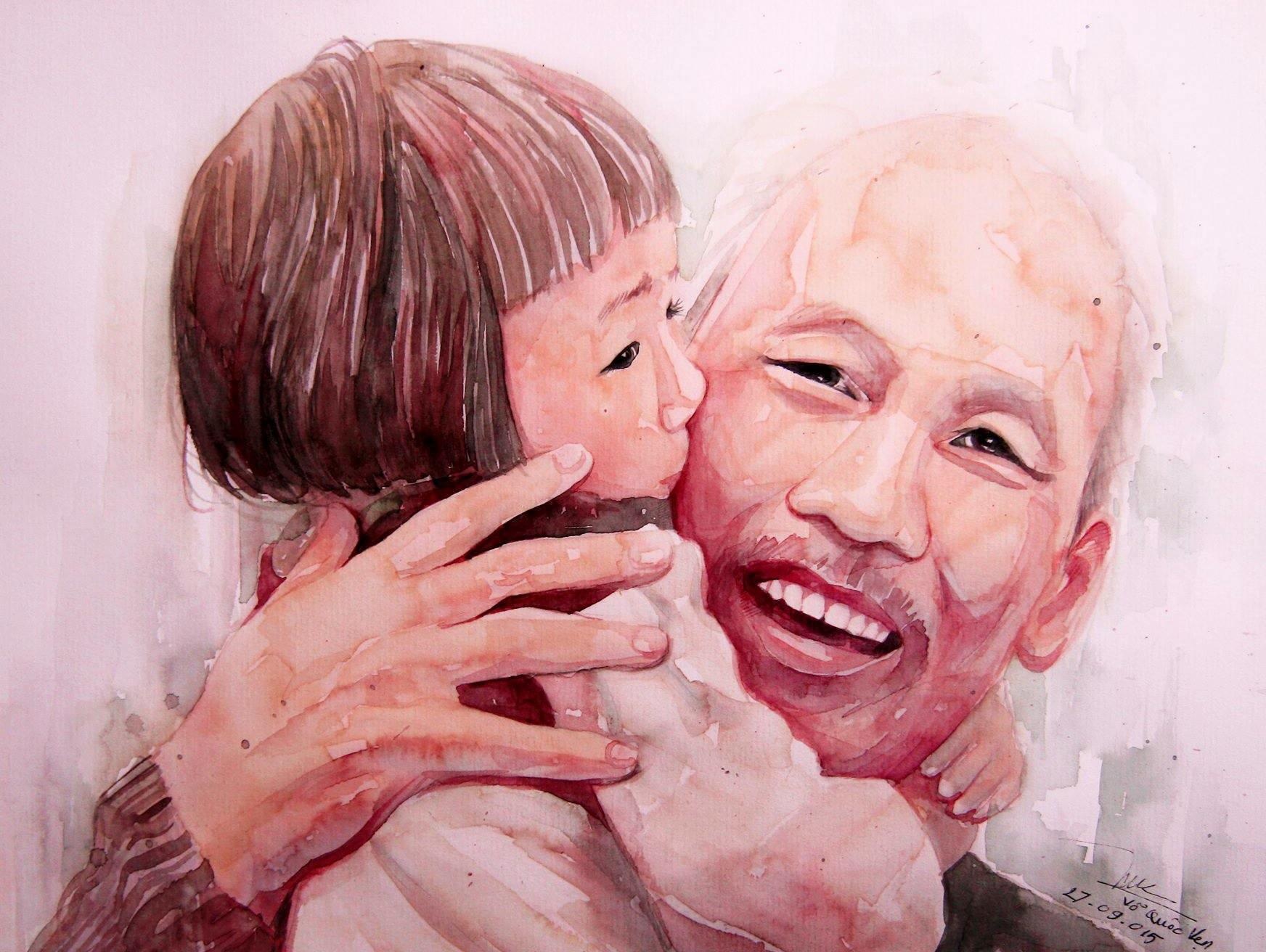 Trao luu ve tranh ky niem ngay sinh nhat Bac Ho hinh anh