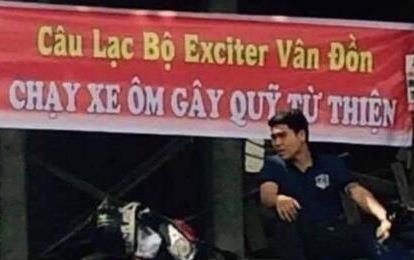 Tranh cai viec chay xe om tu thien cua CLB Exciter Van Don hinh anh