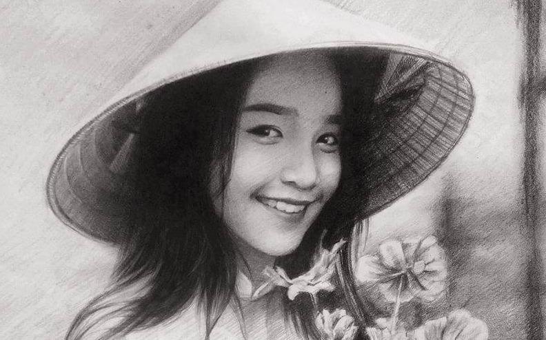 9X Lai Chau ve tranh chan dung song dong nhu that hinh anh