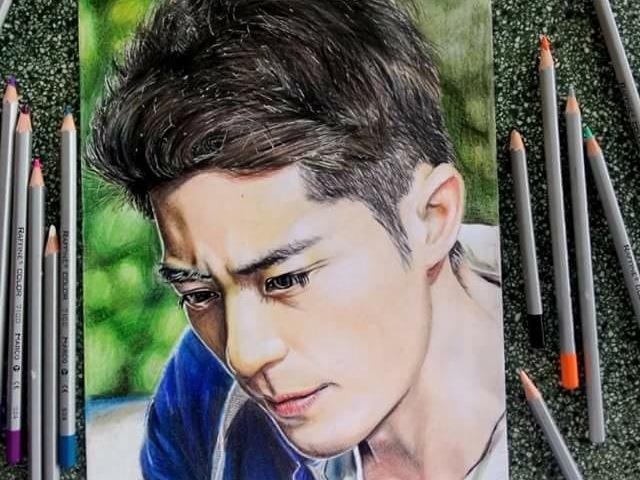 Nam sinh 14 tuoi ve tranh truyen than song dong nhu that hinh anh