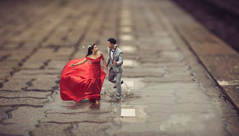 Bộ ảnh cưới thành người tí hon ảnh 2 Bo anh cuoi thanh nguoi ti hon anh 2