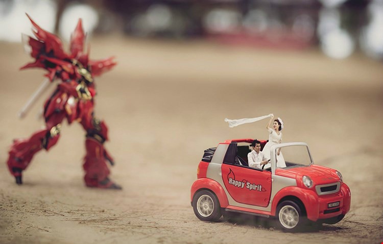 Bộ ảnh cưới thành người tí hon ảnh 4 Bo anh cuoi thanh nguoi ti hon anh 4