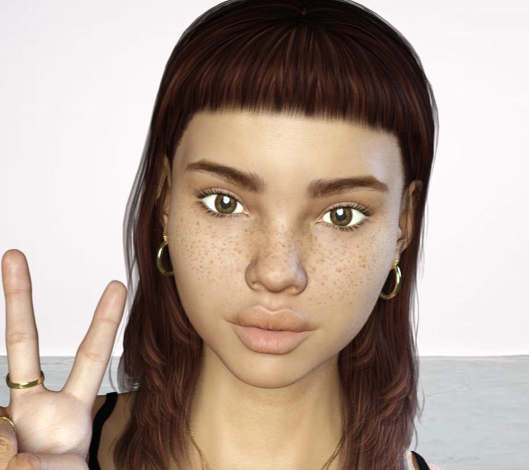 co gai giong hoat hinh anh 1