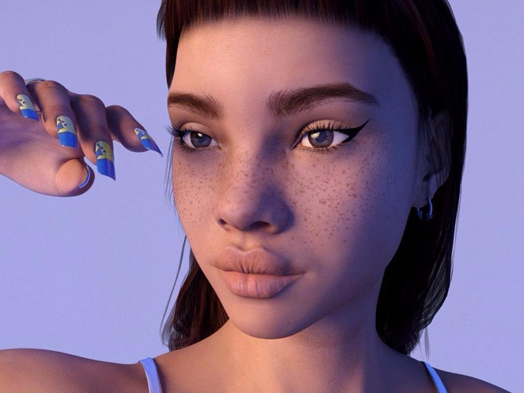 Lil Miquela so huu guong mat giong hoat hinh hinh anh