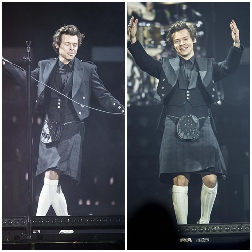 Harry Style mặc váy trên sân khấu ảnh 1 Harry Style mac vay tren san khau anh 1