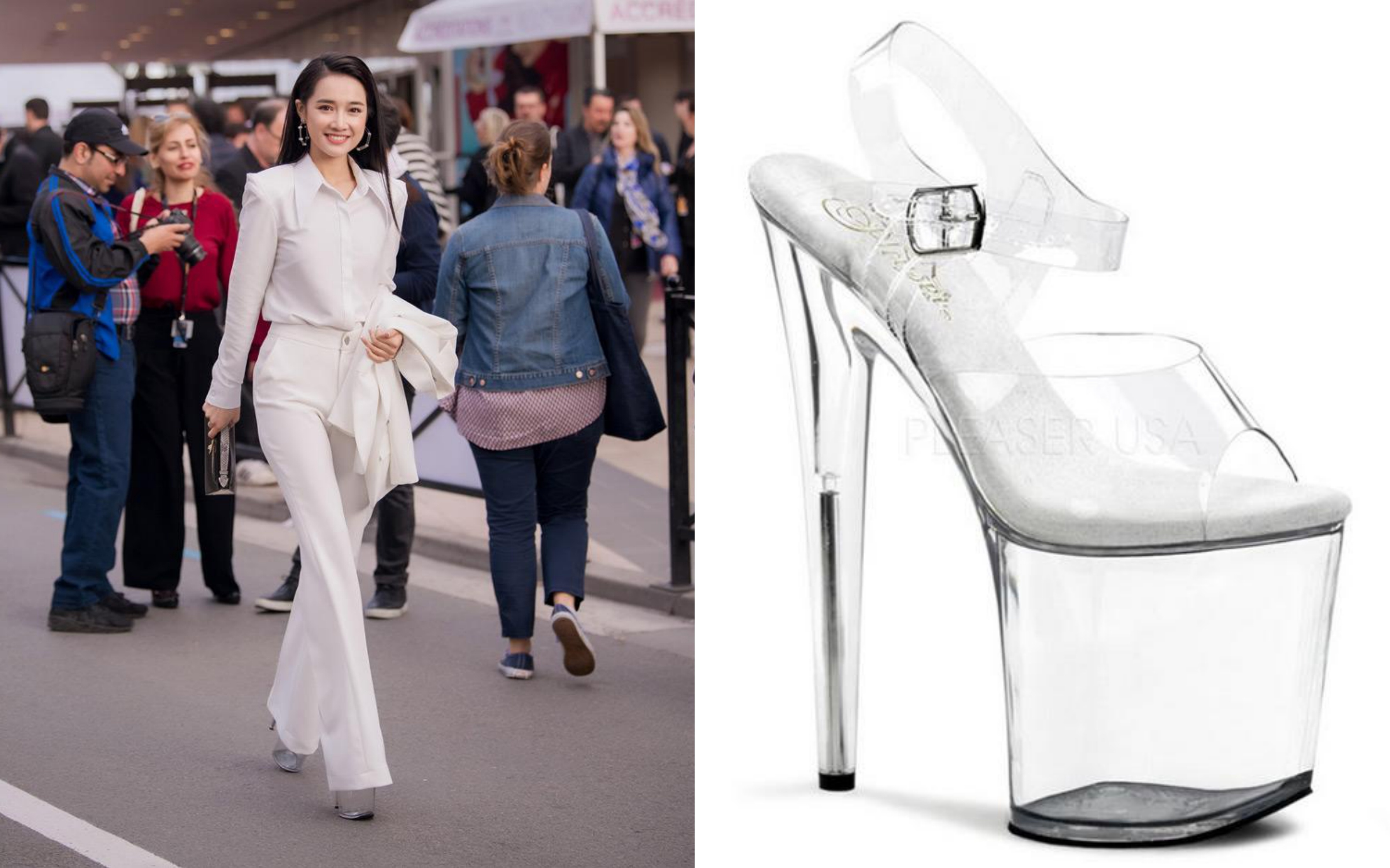 Nha Phuong nhap hoi dien giay 20 cm cung dan my nhan Viet hinh anh