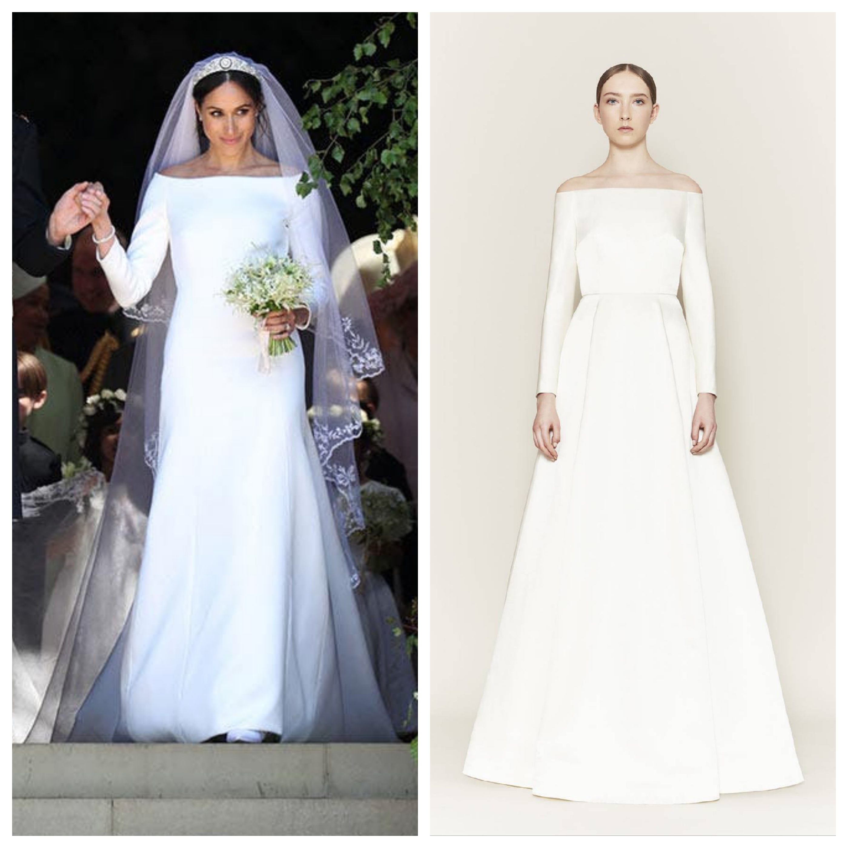 Váy cưới của Meghan Markle bị tố sao chép ảnh 1 Vay cuoi cua Meghan Markle bi to sao chep anh 1