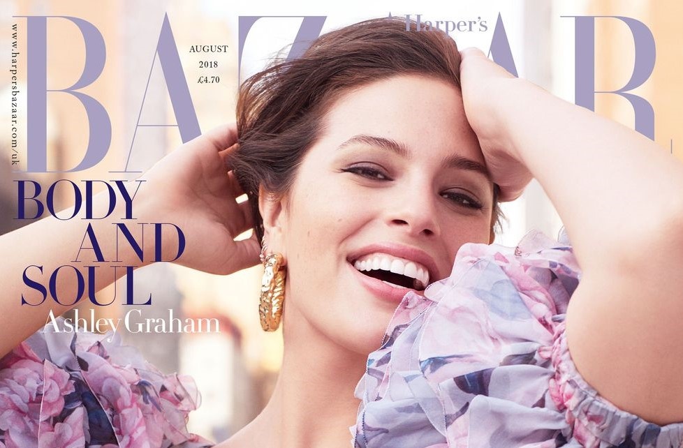 Ashley Graham khoe ve dep pha bo chuan muc nguoi mau tren tap chi hinh anh