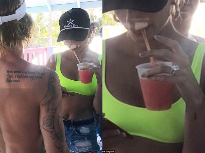 Nhan kim cuong Justin Bieber cau hon Hailey Baldwin gia 500.000 USD hinh anh