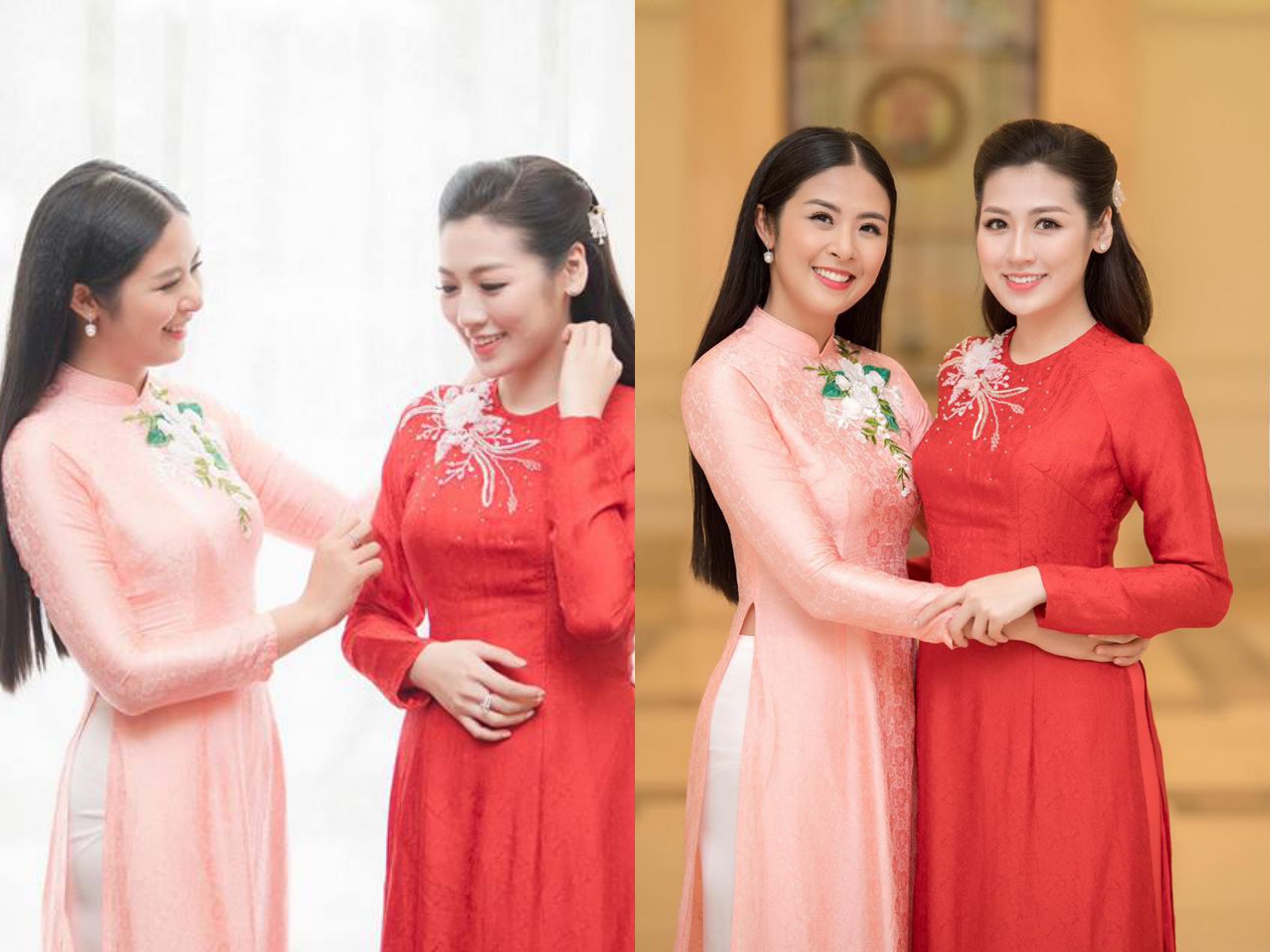 Ngọc Hân may áo dài tặng Tú Anh ảnh 2 Ngoc Han may ao dai tang Tu Anh anh 2