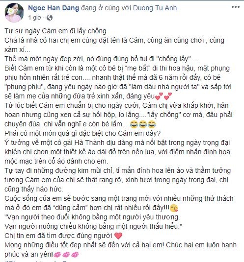 Ngoc Han may ao dai tang Tu Anh anh 1