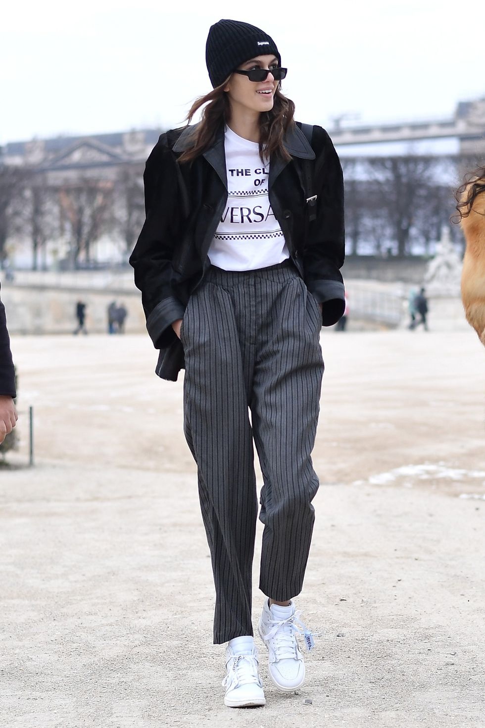 Street style cua nguoi mau Kaia Gerber anh 1
