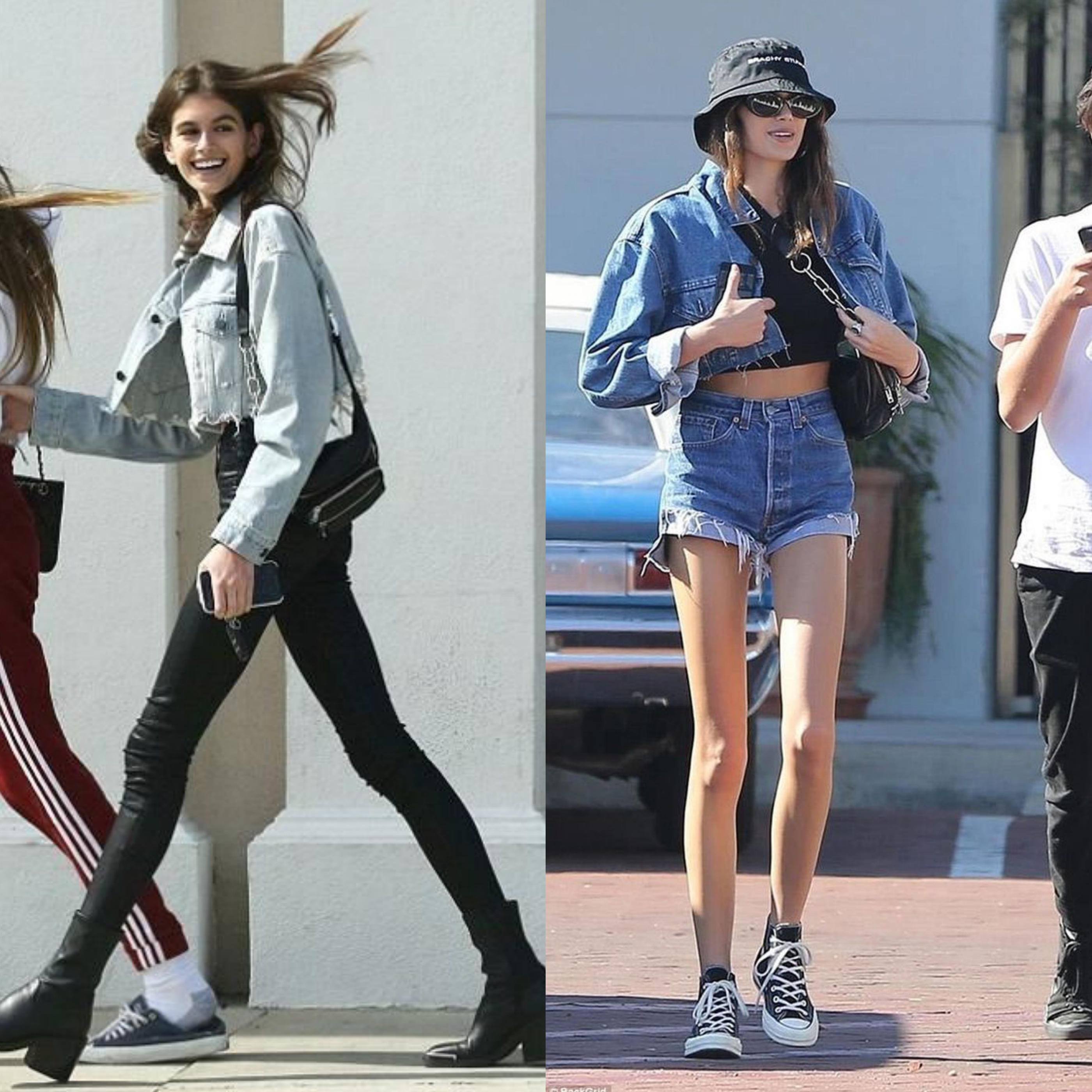 Street style cua nguoi mau Kaia Gerber anh 11