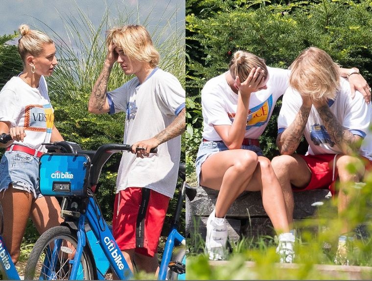Justin Bieber va Hailey Baldwin buon ba anh 1