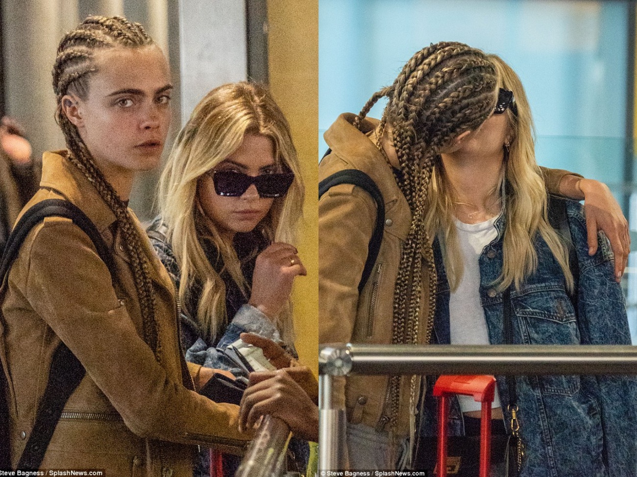 Cara Delavingne khóa môi diễn viên Ashley Benson ảnh 1 Cara Delavingne khoa moi dien vien Ashley Benson anh 1