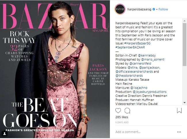 Paris Jackson tren bia tap chi Singapore anh 1