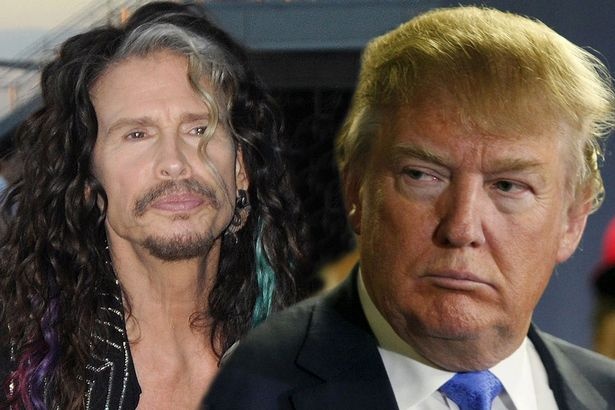 Donald Trump bi huyen thoai Steven Tyler kien su dung nhac trai phep hinh anh