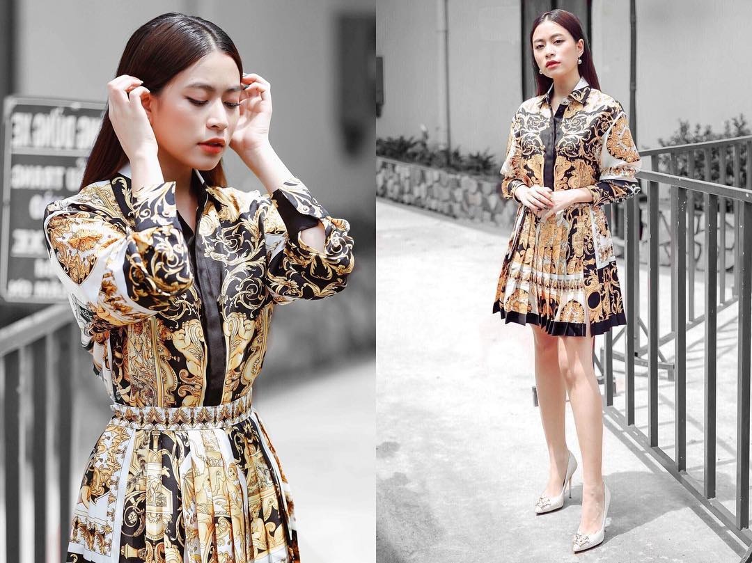 Phong cach thoi trang cua Hoang Thuy Linh tai The Debut anh 3