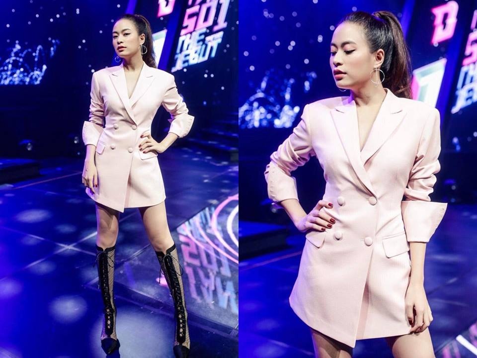 Phong cach thoi trang cua Hoang Thuy Linh tai The Debut anh 8