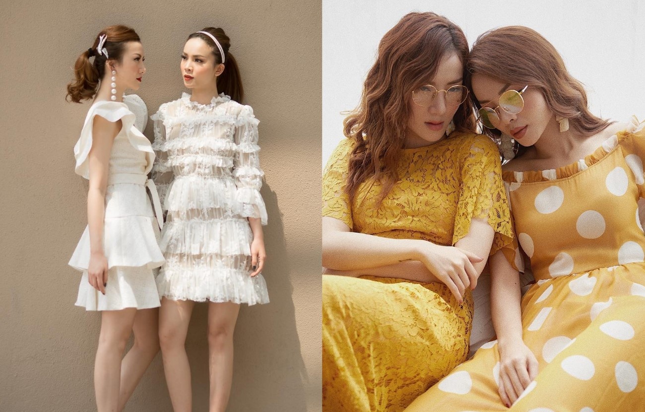 Phong cach thoi trang dong dieu cua chi em Yen Trang - Yen Nhi hinh anh