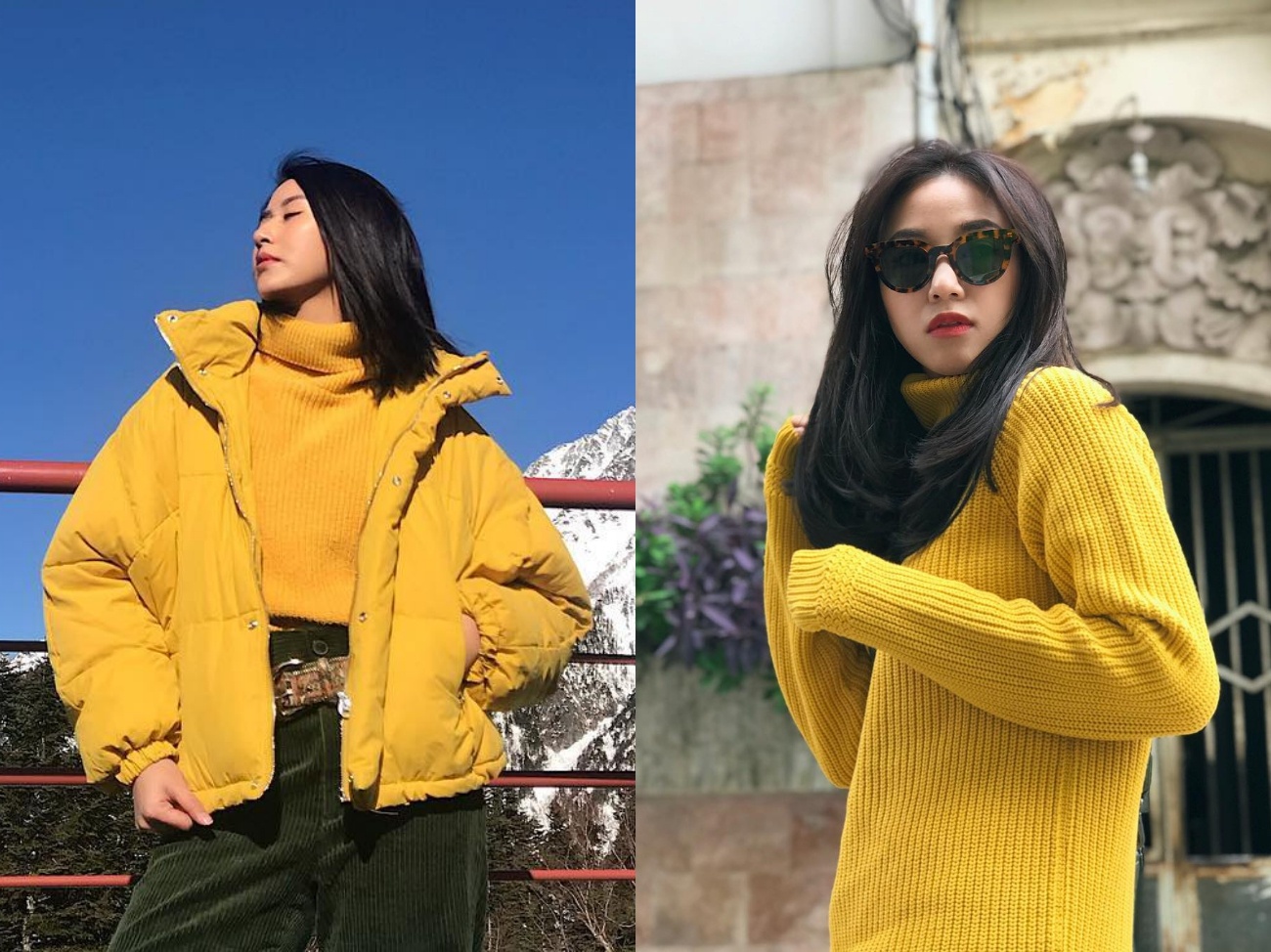 My nhan Viet goi y phoi trang phuc voi sac vang anh 6